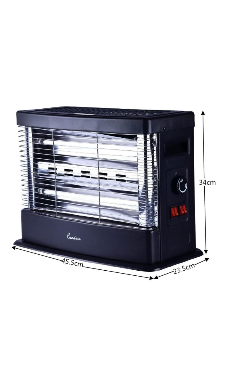 CONDERE Electric Heater ZR-2010 1800W Dual-Side Quartz Tube Space Heater
