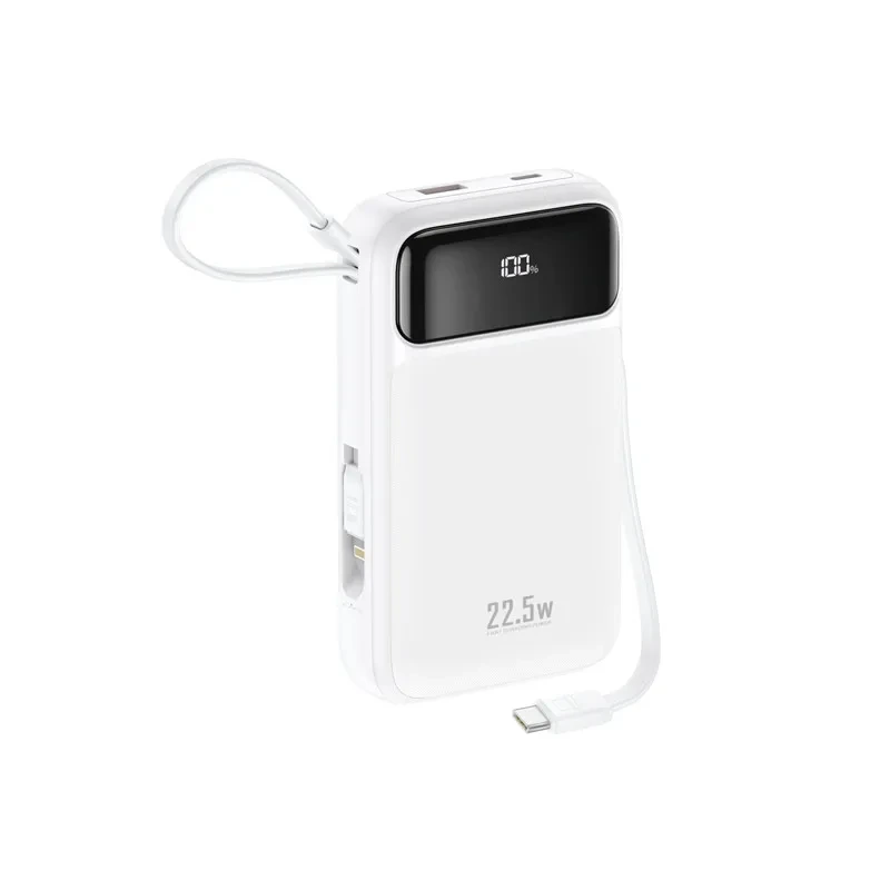Foneng Dx200 20000mah Power Bank With 2 Built-in Cables 22.5w Fast Charging Power Station