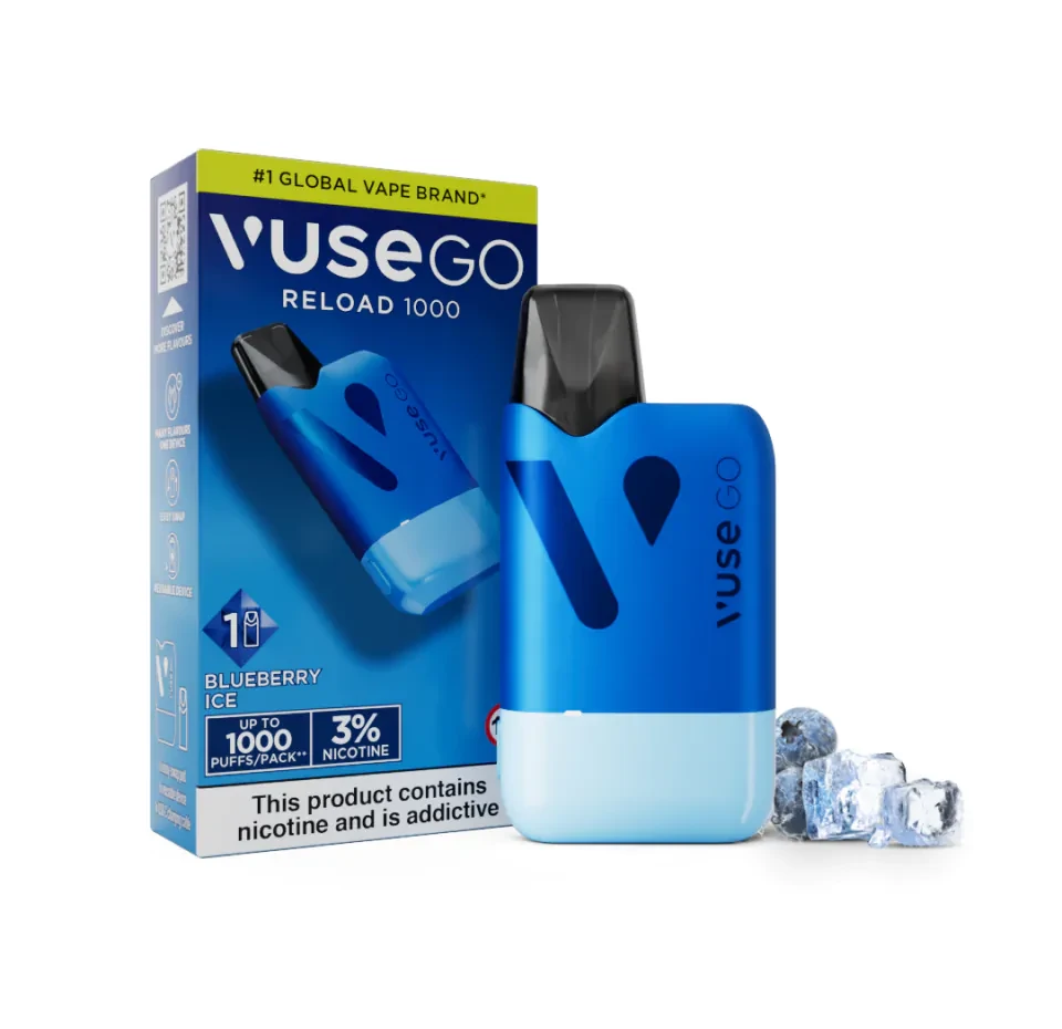 Vuse GO Reload Starter Kit – Blue Device + Blueberry Ice Pod