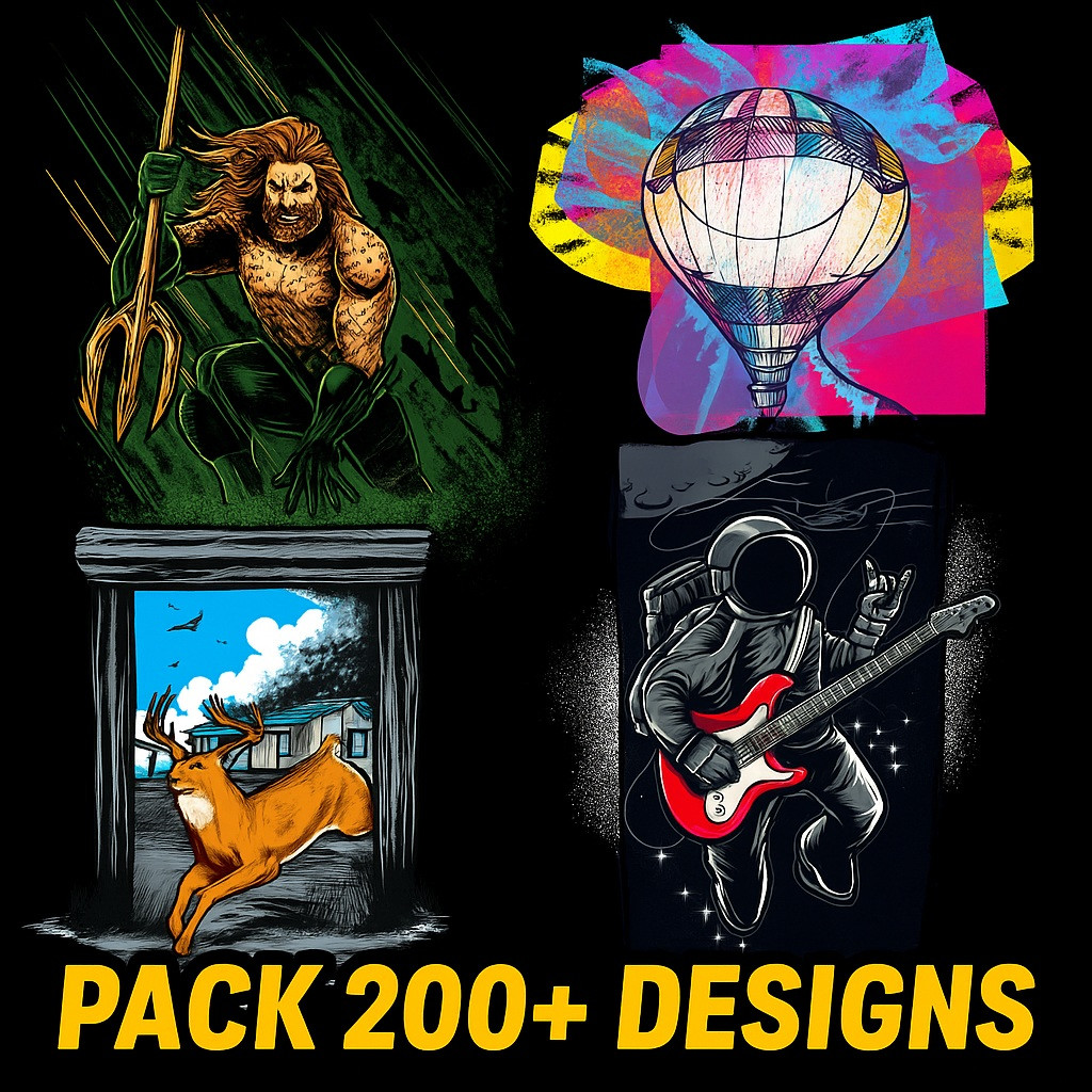 200+ T-Shirt Design – High-Quality Printable PNG & EPS Formats