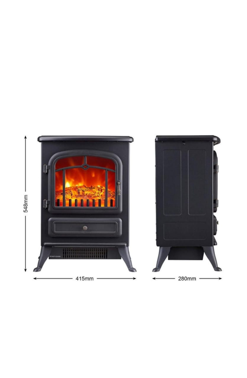 CONDERE Electric Heater Fireplace Heater with Free Voltage Protector