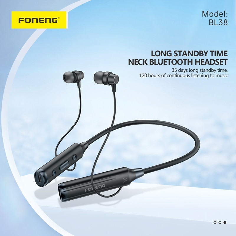 FONENG Long Battery Life Neckband Bluetooth Earphone BL38