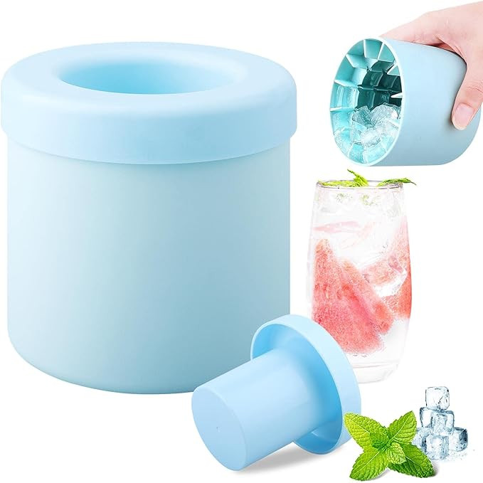 Silicone Mini Cylinder Ice Cube Mold – 60 Ice Cubes